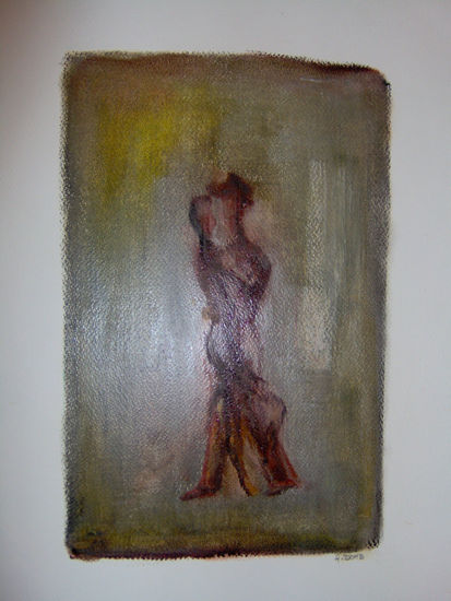 "TANGO" Pastel Card Figure Painting