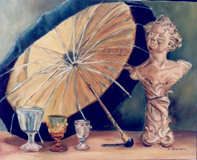 LA SOMBRILLA Oil Canvas Still Life Paintings