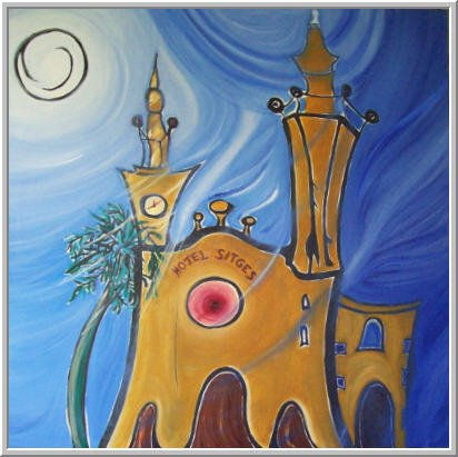 Hotel Sitges Oil Canvas Others