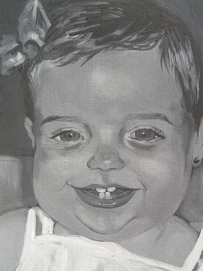 Infancia I Acrylic Canvas Portrait