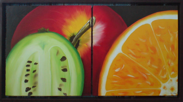 Kiwi, manzana, naranja / Kiwi, apple, orange