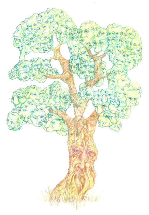 el árbol que descendia del hombre
