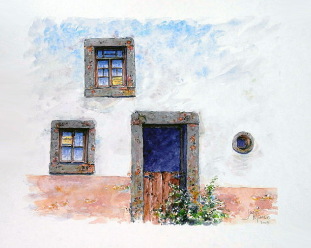 Portugal. Marvao, fachada Watercolour Paper Landscaping