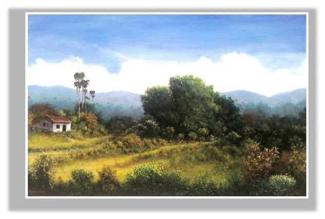 Campiña cubana Acrylic Canvas Landscaping