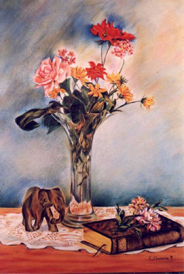 CULTO A LA BELLEZA Pastel Paper Still Life Paintings