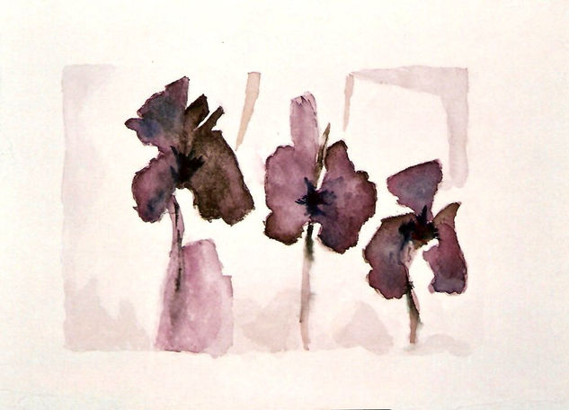 Flores 7 Watercolour Paper Floral Painting