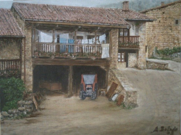 Barcena mayor 4( Cantabria) Oil Canvas Landscaping