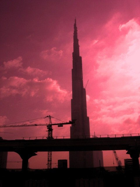 Burj Dubai hacia el cielo
