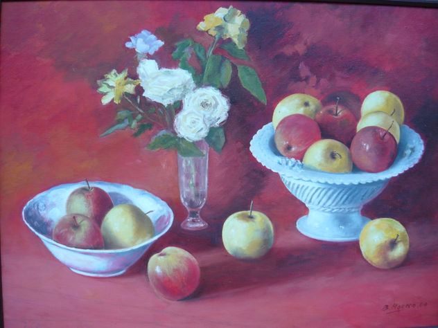 bodegon con manzanas