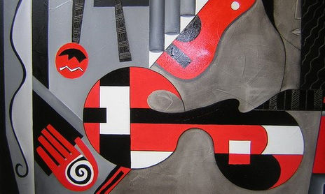 NEGRO BLANCO ROJO