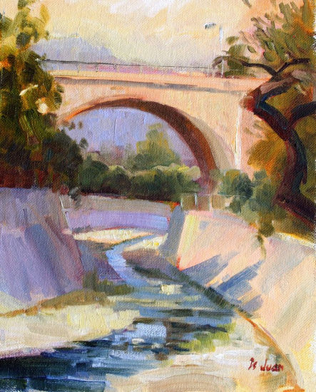 Puente de la Avenida  York Oil Canvas Landscaping