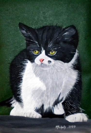 Un chat de plus Acrylic Canvas Animals