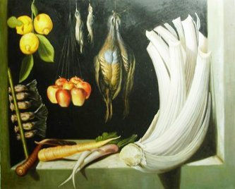 la cebolla Oil Canvas Still Life Paintings