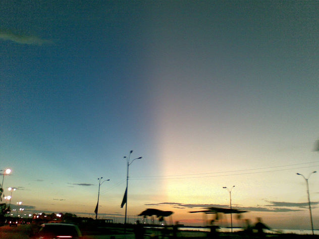 Cielo de dos tonos