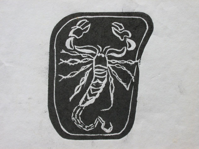 ESCORPION Woodcut