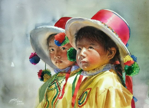 niñas andinas