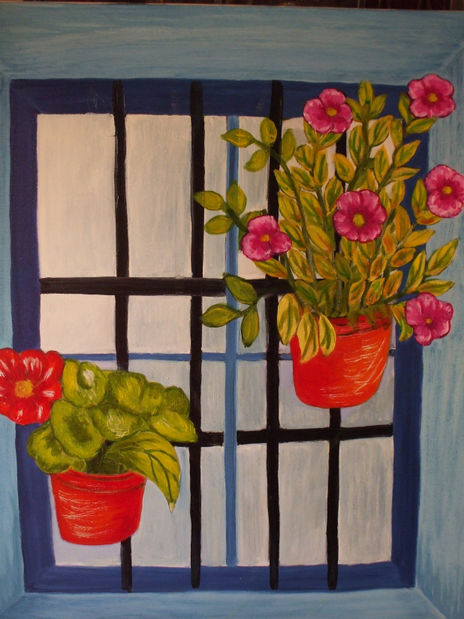 ventana CON REJAS Y...