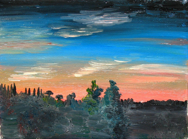 tramonto1 Oil Canvas Landscaping