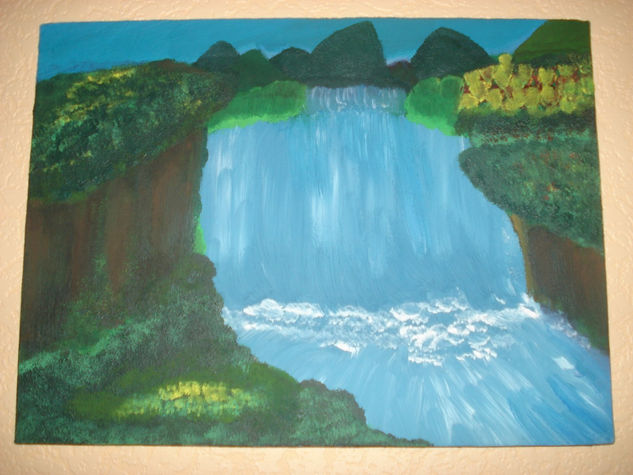 catarata!! Oil Canvas Landscaping