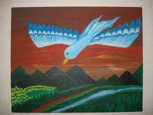 Gaviota impresionista Oil Canvas Landscaping