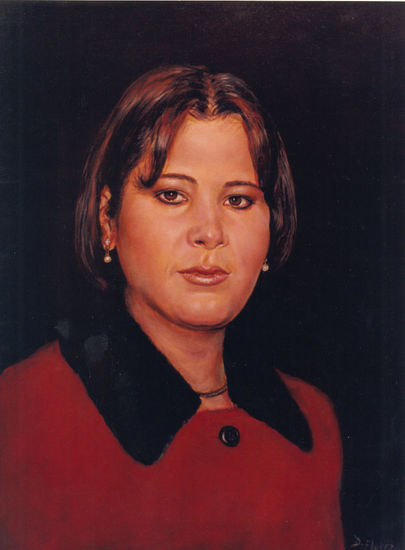 Retrato de Maria Cecilia Velez Óleo Lienzo Retrato