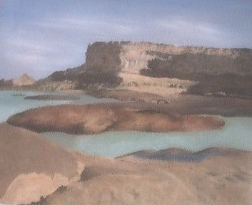 SOLEDAD EN LAS ROCAS Óleo Tabla