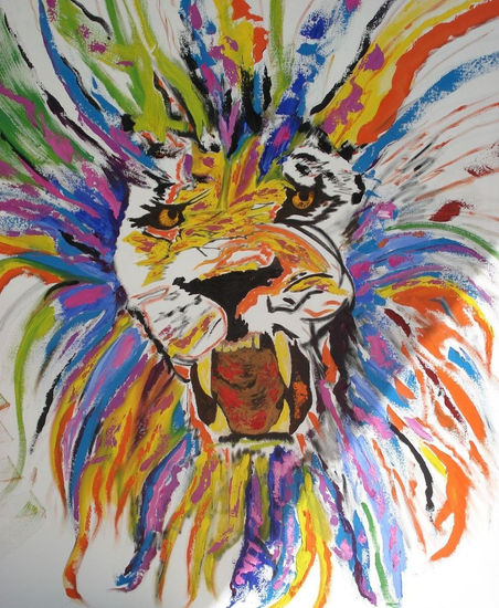 El rey vive Oil Canvas Animals