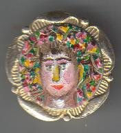 Broche, retrato de joven 