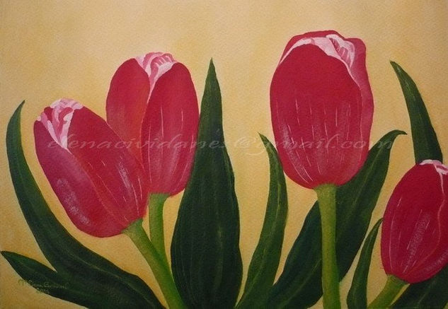 TULIPANES Oil Canvas Landscaping