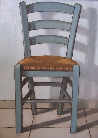 Silla azul Oil Others Still Life Paintings