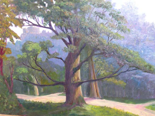 Parque Quinta Normal Oil Canvas