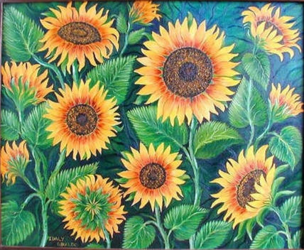 Sun Flowers in winter