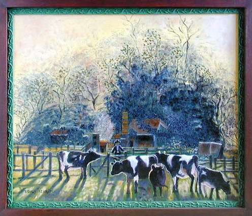 The farm Oil Canvas Animals