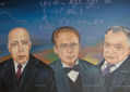 Neils Bohr, Erwin Shrodinger y Wolfgang Pauli