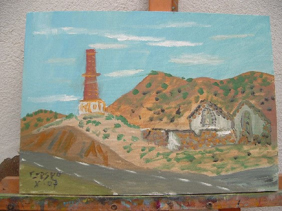 alpujarra Almería Fondón ,La Fundición Oil Canvas Landscaping