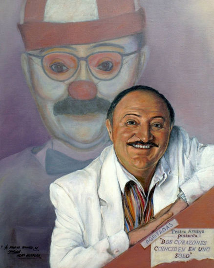 "Moncho Borrajo" Oil Canvas Portrait