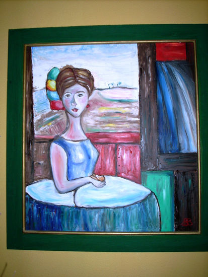 DAMA 2 Oil Canvas Figure Painting