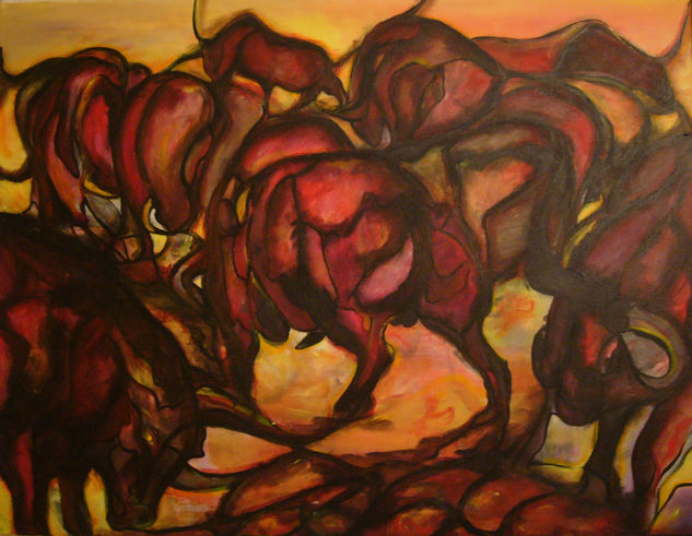 TOROS VII Acrylic Canvas Animals