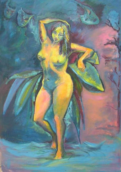 composicion Oil Canvas Nude Paintings