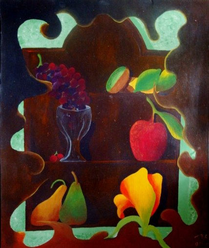 Bodegon Acrylic Paper Still Life Paintings