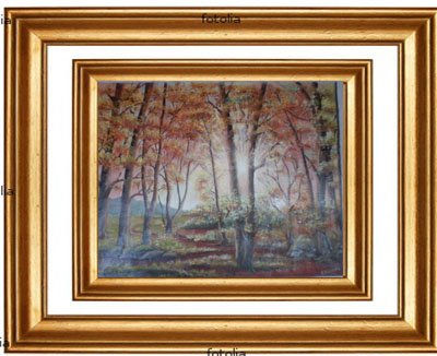 Calido otoño Oil Canvas Landscaping