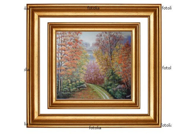 El camino en otoño Oil Canvas Landscaping