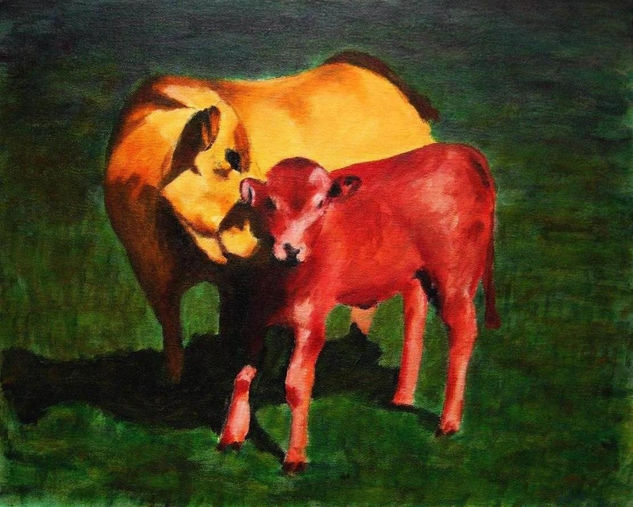 Vacas, una idea mucho arte Acrylic Canvas Animals