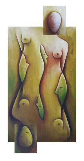 Tronco del arbol Oil Canvas Figure Painting