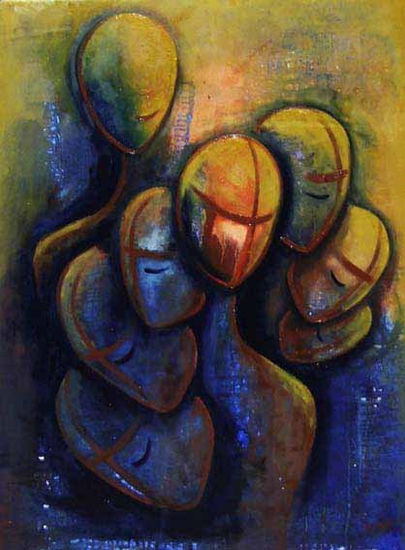 Ego Oil Canvas Figure Painting