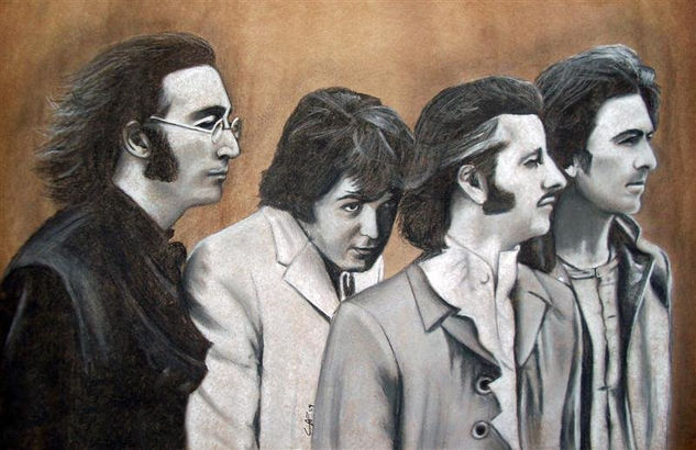 The Beatles - Cristian English Pastel Paper Portrait