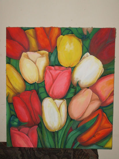 mi jardín Acrylic Canvas Landscaping