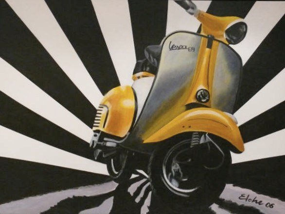 vespa psicodelica Acrylic Canvas Others