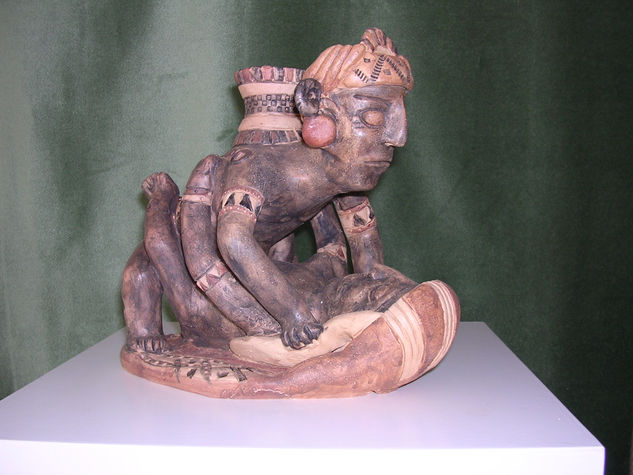 Recipiente azteca Pottery