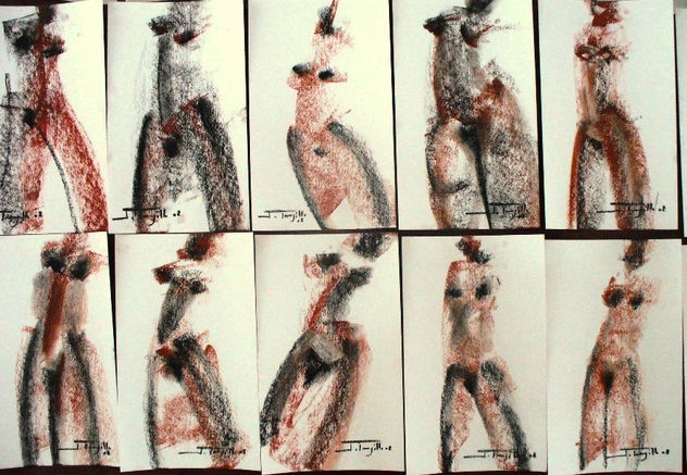 SERIE DE DESNUDOS EXPRESIONISTAS